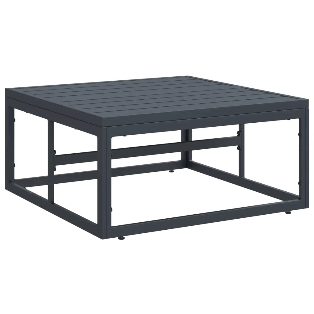Set Divano da Giardino con cuscino 8 pcs Nero Acciaio 3378983