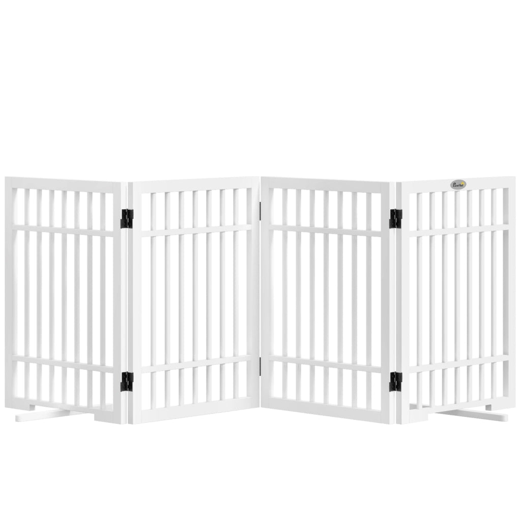 Cancello per cani pieghevole ¨C Minimal ¨C bianco 183x24,5x61 cm