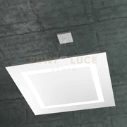 CARPET SOSPENSIONE 70X70 4+2 LUCI BIEMISSIONE BIANCO 1137-S70+2-BI