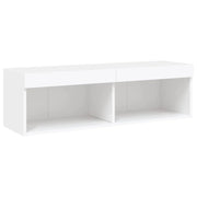 Mobile TV multimediale scaffale TV credenza mobile TV sala da pranzo soggiorno camera da letto con luci LED 100 x 30 x 30 cm bianco 02_0026505