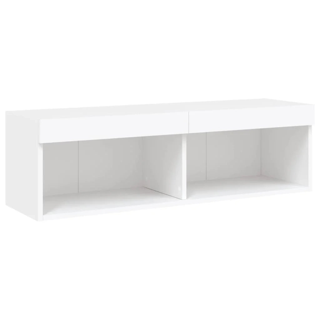 Mobile TV multimediale scaffale TV credenza mobile TV sala da pranzo soggiorno camera da letto con luci LED 100 x 30 x 30 cm bianco 02_0026505