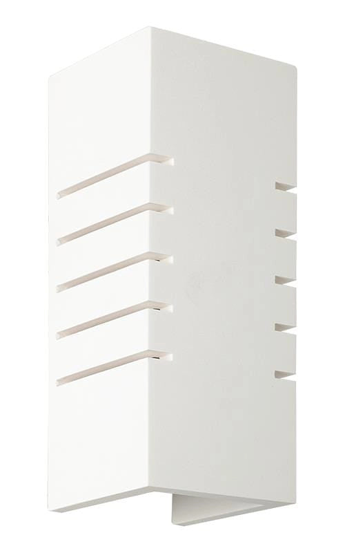 Applique Lampex Harold 697/1 bianca gesso/ceramica E14