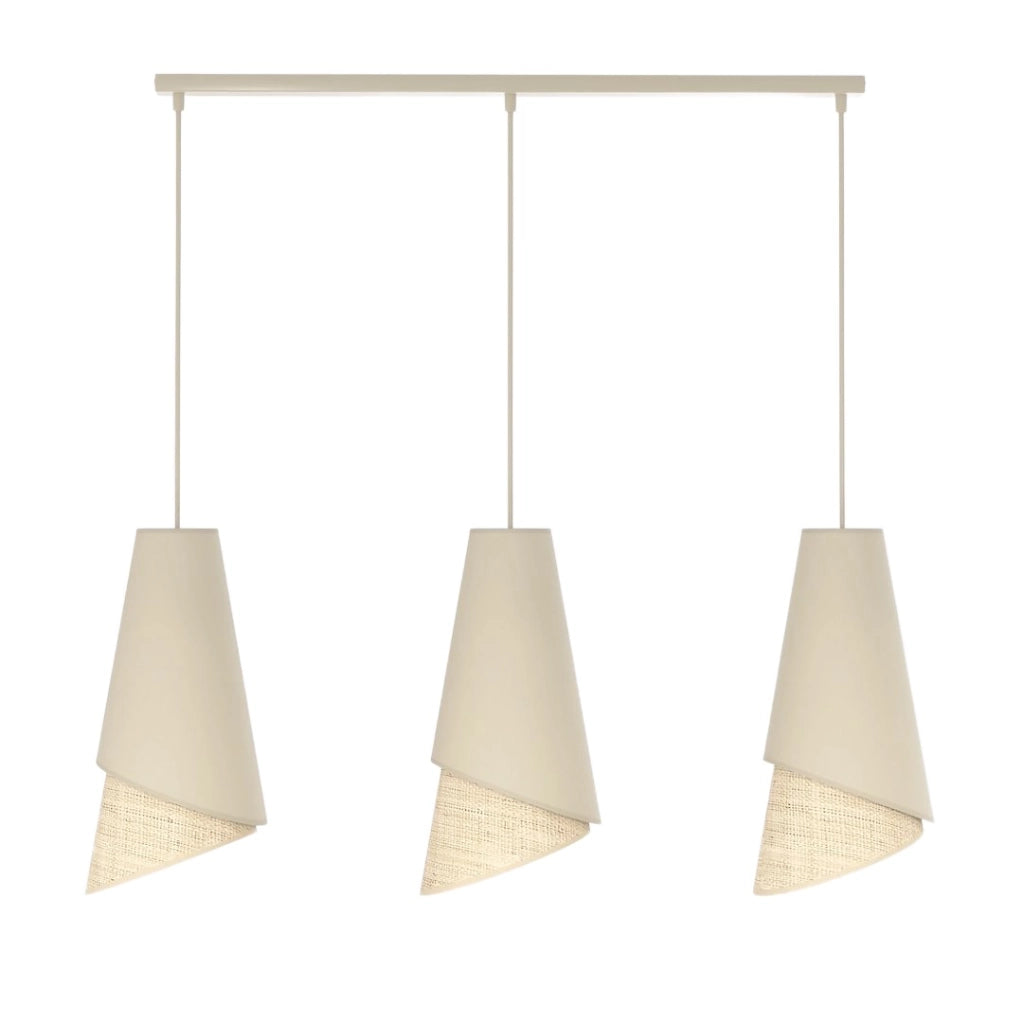 Lampada a sospensione MODA 3xE27 nera marrone Emibig