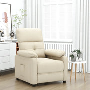 Poltrona Reclinabile in Tessuto Crema 348284