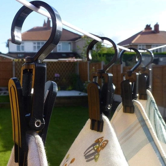 12 pezzi di clip per tenda con hanger a 360 gradi rotazionale e clip antislip