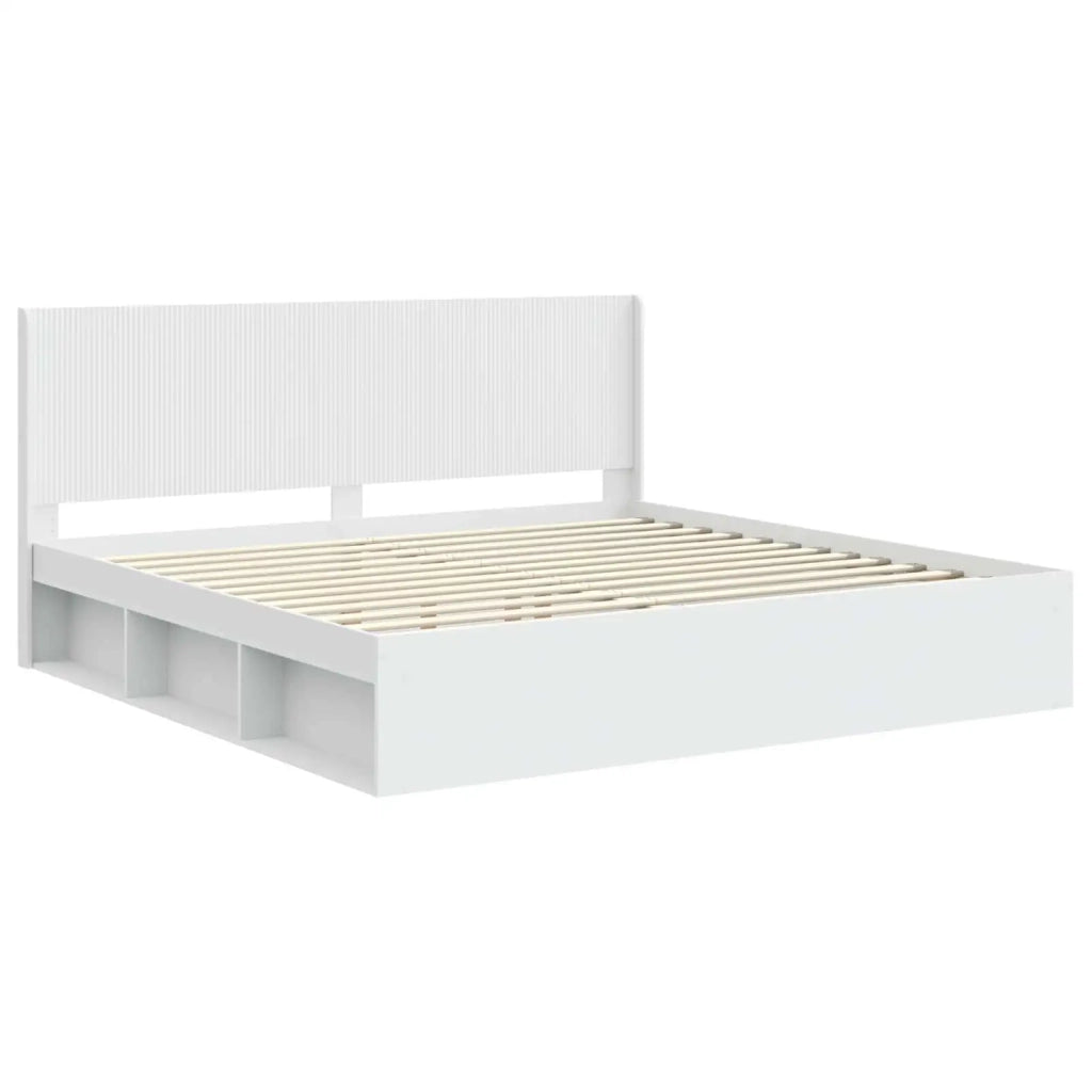 Struttura del letto con stoccaggio e testata 3 pcs 3413821