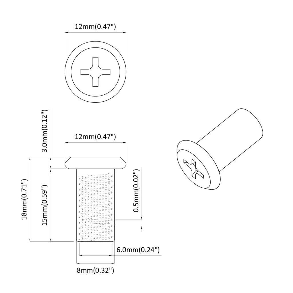 Dado a bloccaggio 3673 pcs Argento Acciaio