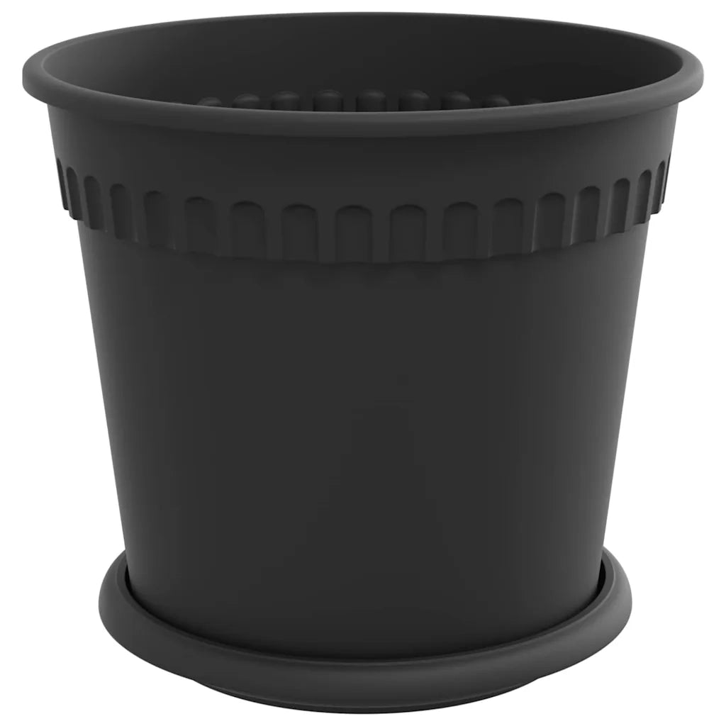 Vasi per Piante 6 pcs Nero Ø 19 x 16 cm Plastica 3403261