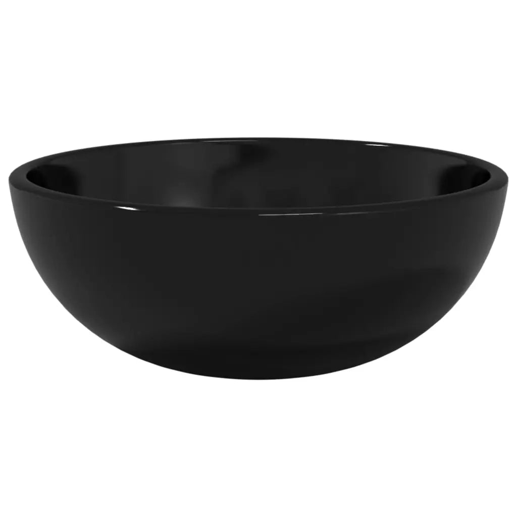 Lavandino in Vetro-Lavabo Temperato 30x12 cm Nero