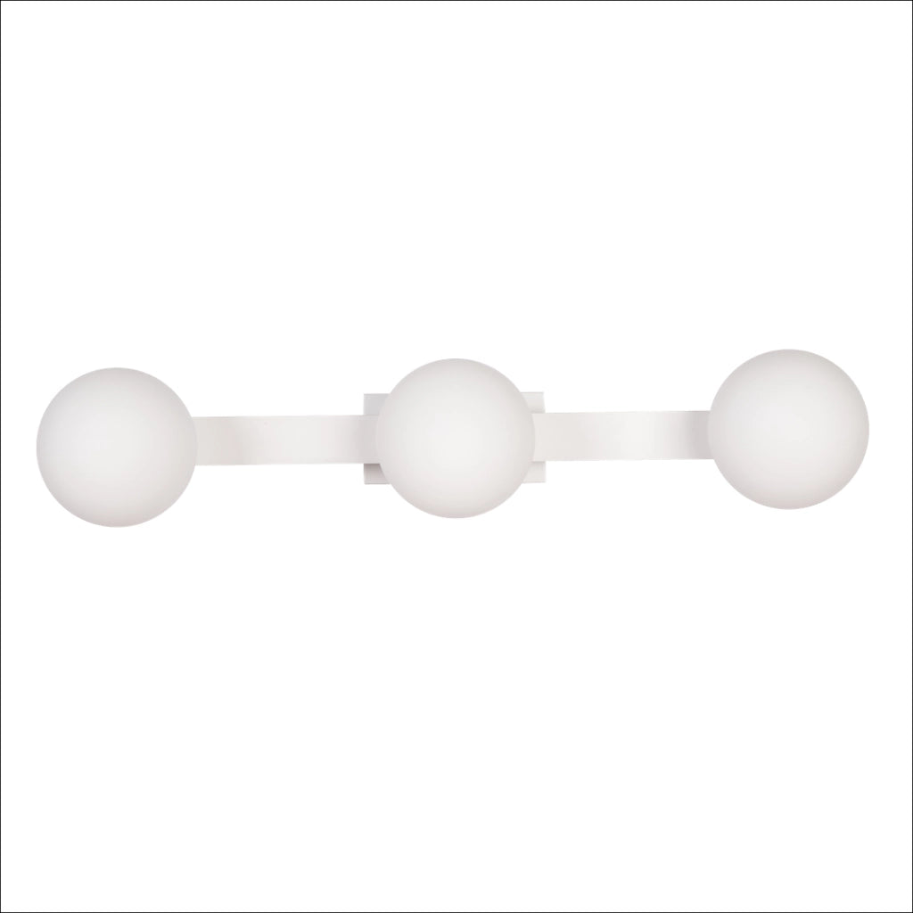 Applique bagno moderna bianca LED 9W CCT 3xG9 Magnet
