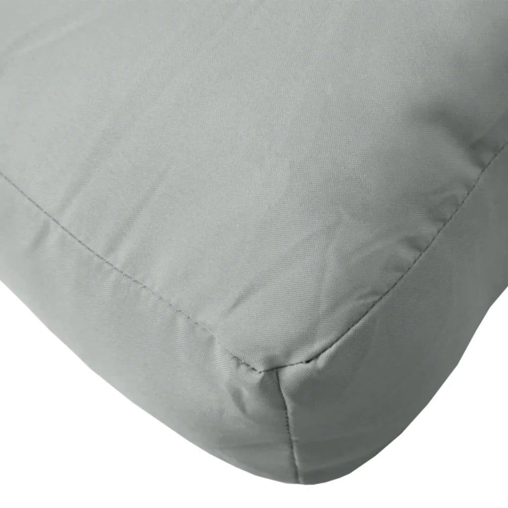 Cuscini per Pallet 2 pz | Cuscini per sedie Grigio Chiaro M¨¦lange in Tessuto