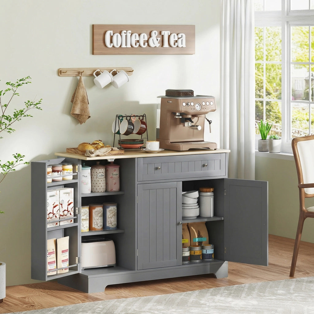 Armadio da cucina ¨C zephmum ¨C grigio 105x40x83