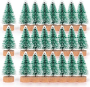 Alberi di Natale Mini per Decorazione - 24 pezzi Spazzole per Bottiglie