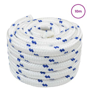 Corda | Fune da Barca 10 m 3 Bianco e Blu PP