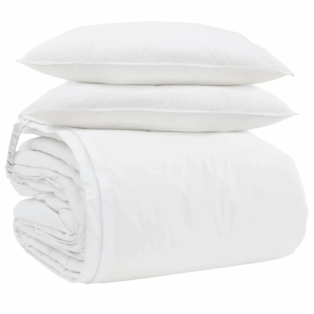 Set di Piumoni con cuscino 3 pz | Duvet Bianco Piuma d'anatra