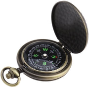 Strumento di navigazione portatile - Retro Kompas - Acqua e shock resistenti - Bronzo - Accessorio outdoor per campeggio e escursioni