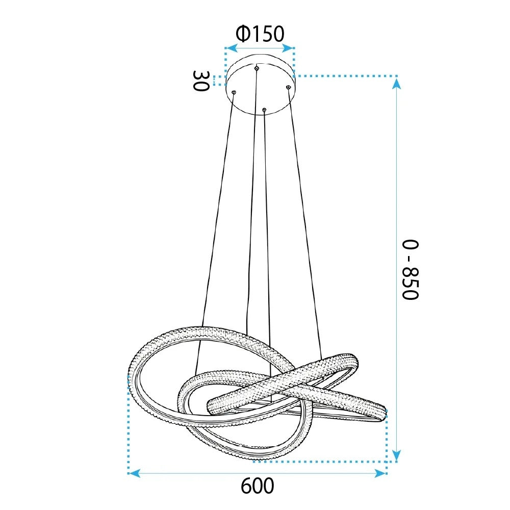 Lampada A Sospensione Da Soffitto G153-cp Gold