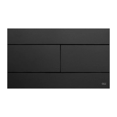Cassetta da incasso Oli74 Plus doppio scarico con placca wc nero Matt