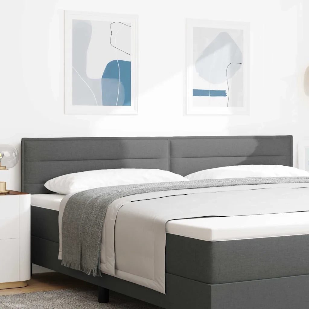 Testiera | Testata Grigio scuro 200 cm Tessuto