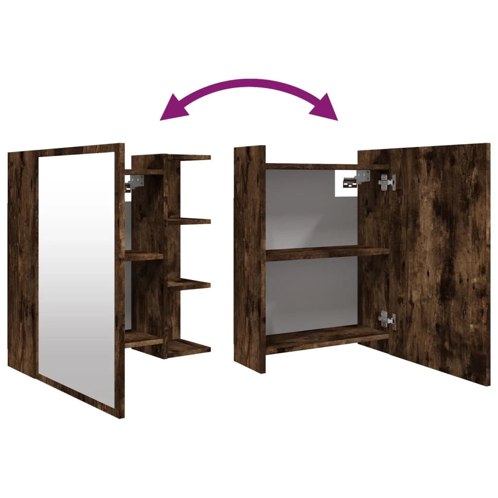 Mobiletto specchio da bagno 62,5 x 20,5 x 64 cm rovere 02_0006722