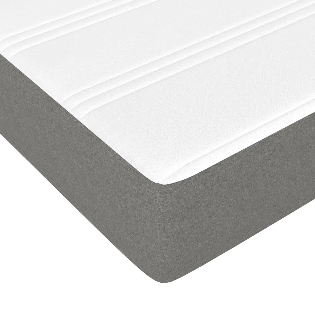 Materasso a Molle Insacchettate Rigidit¨¤ Media Grigio Scuro 140x200x20 cm