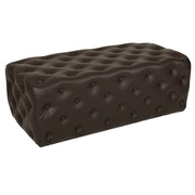 Divanetto imbottito marrone 108x54x40h