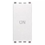 VIMAR EIKON - PULSANTE 1P NO+NC 10A SIMBOLO ON BIANCO