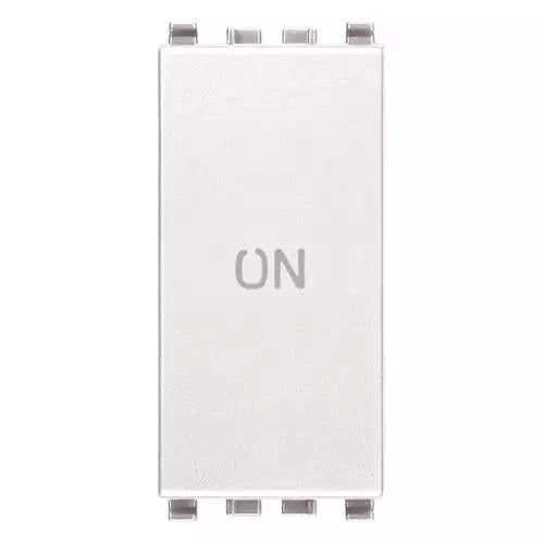 VIMAR EIKON - PULSANTE 1P NO+NC 10A SIMBOLO ON BIANCO