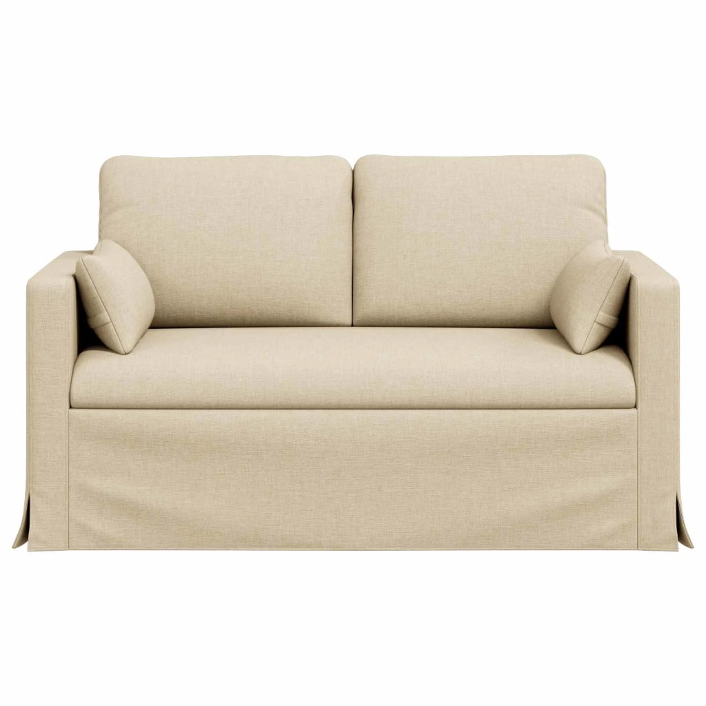 Divano Crema 139 x 78 x 80 cm Tessuto 42024360