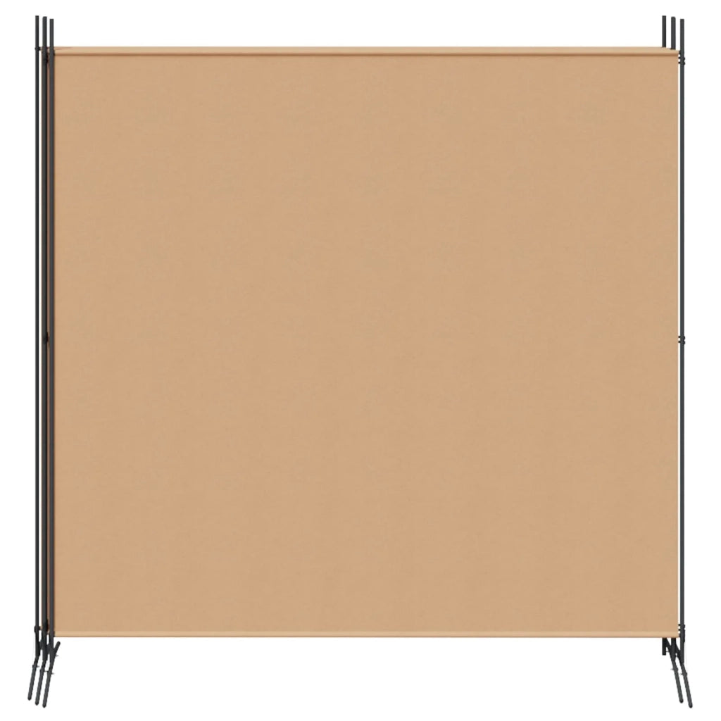 Paravento a 4 Pannelli Beige 698 x 180 cm Tessuto 42039233