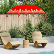 Parasol Balinese 260 Rosso 210-220 cm Cotone e legno massello 3356898