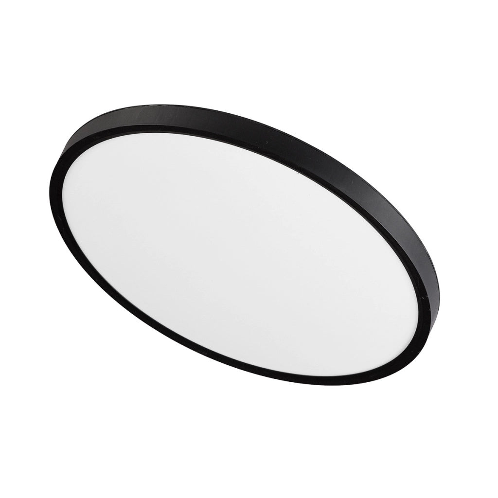 Plafoniera LED moderna nera tonda 60cm CCT 50W Light Prestige