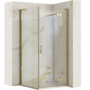 Cabina Doccia Rea Hugo 90x80 Gold Brush