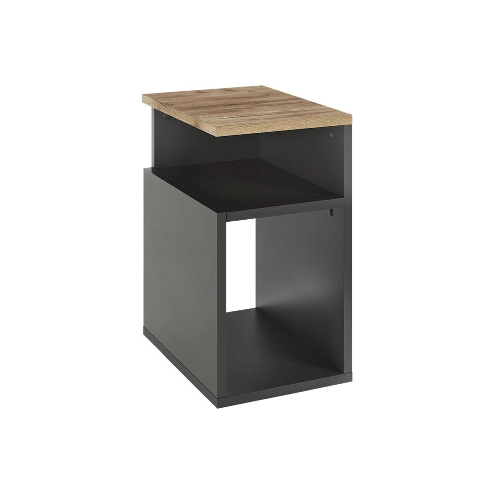 Vicco Comodino camera da letto Antracite/quercia dorata 25 x 65.3 cm