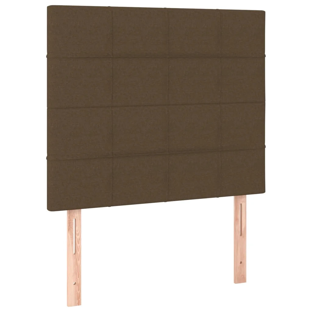 Giroletto a Molle con Materasso Marrone Scuro 100x200cm Tessuto 3128504