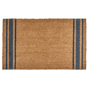 Zerbino in fibra di cocco naturale con fondo antiscivolo in PVC 40 x 60 cm Decorazione Classico Motivo a strisce tradizionale