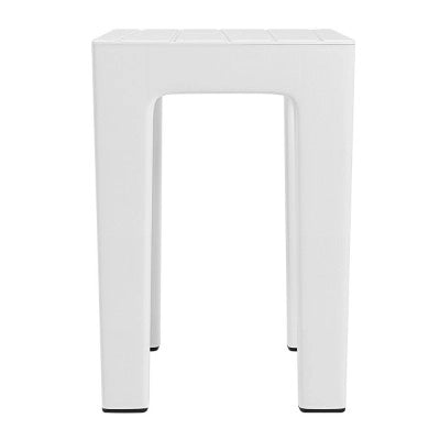 Lello lo sgabello multiuso ad alta resistenza bianco effetto legno
