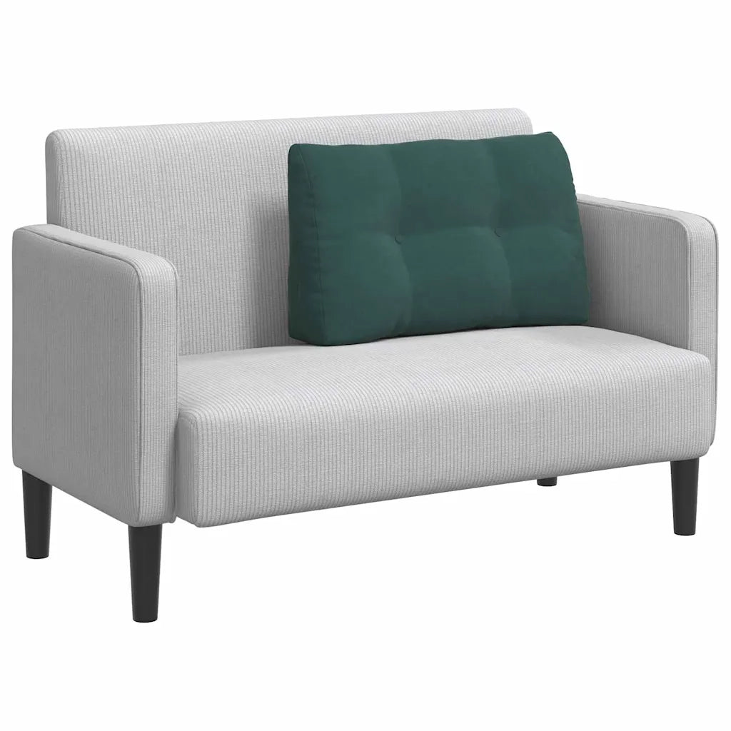 Cuscino per Schiena Verde Scuro 80 x 24 x 50 cm Velluto 42014431