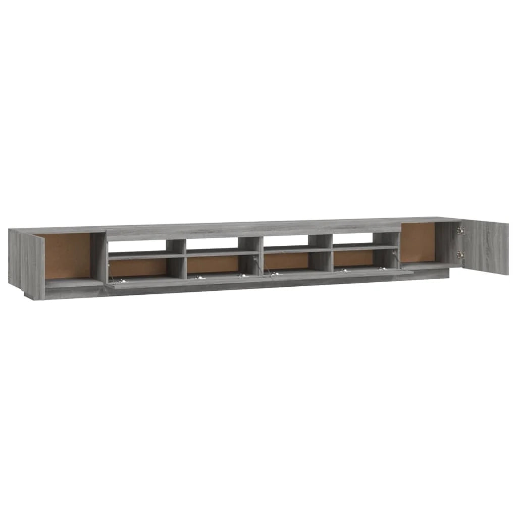 Set di mobili Sonoma Grey da 3 pezzi (armadio credenza TV) con luci a LED per soggiorno camera da letto e sala da pranzo 02_0025344