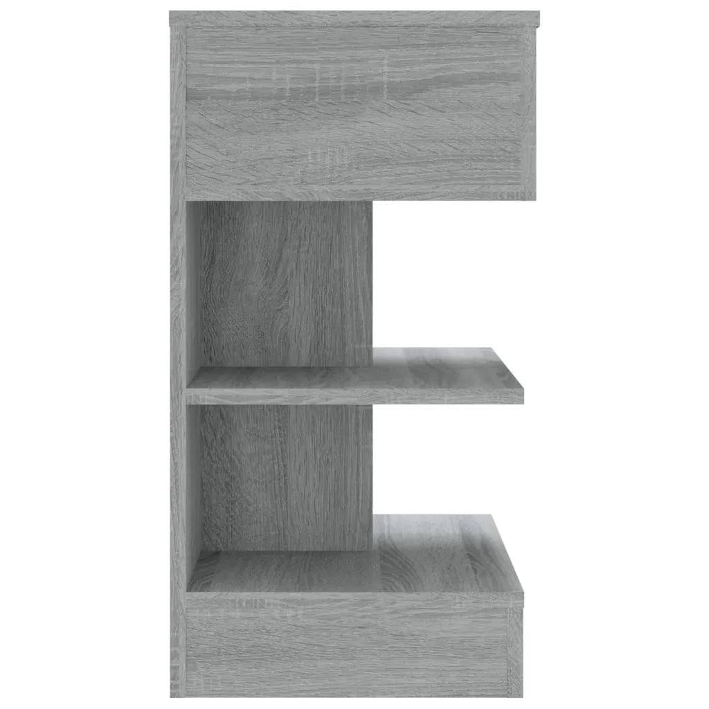 Comodino | Armadio da Notte | Mobiletto da notte Grigio Sonoma 40x35x65 cm in Legno Multistrato