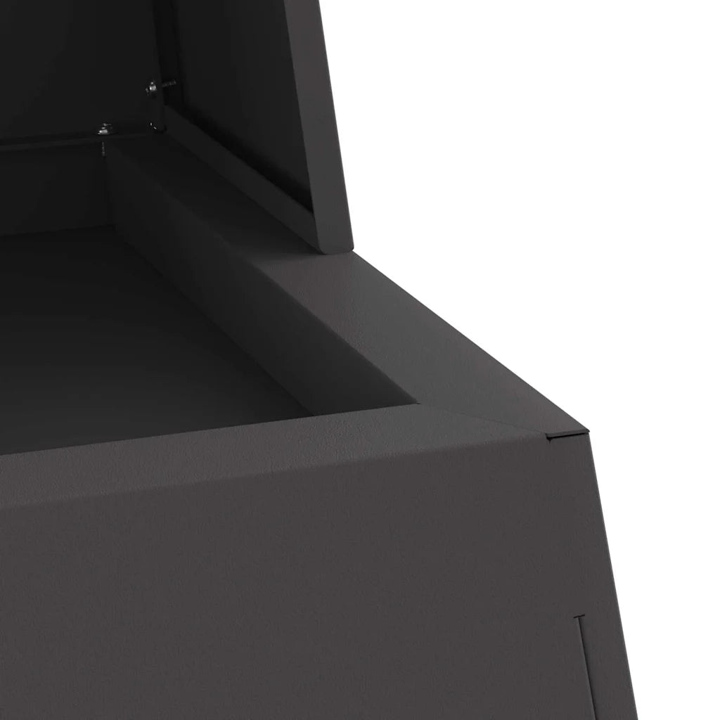 Focolare Nero 60 x 35 x 100 cm Acciaio CFW8646471