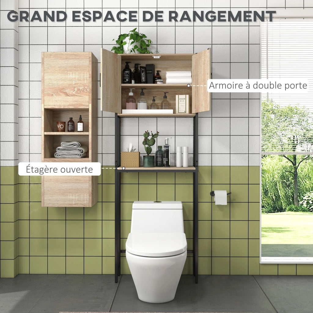 Mobile Bagno con 2 Ante e Ripiani Aperti ¨C Minimal ¨C Bianco