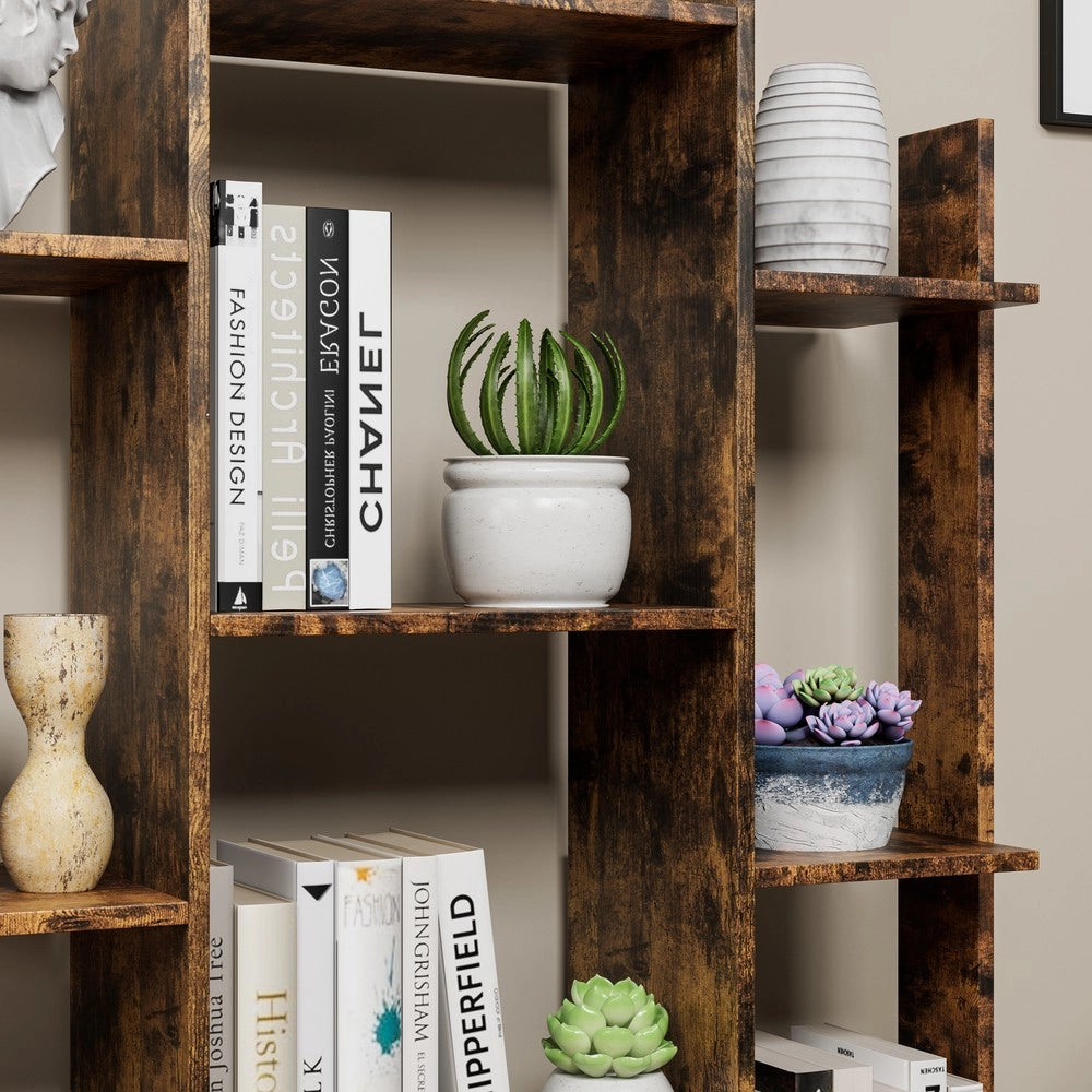 Libreria Industriale con Cassetti e Ripiani ¨C Xylo ¨C Marrone Rustico