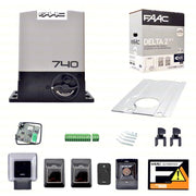 KIT CANCELLO AUTOMATICO APRI AUTOMATISMO FAAC DELTA 2 500 KG 230V 220V ELETTRICO