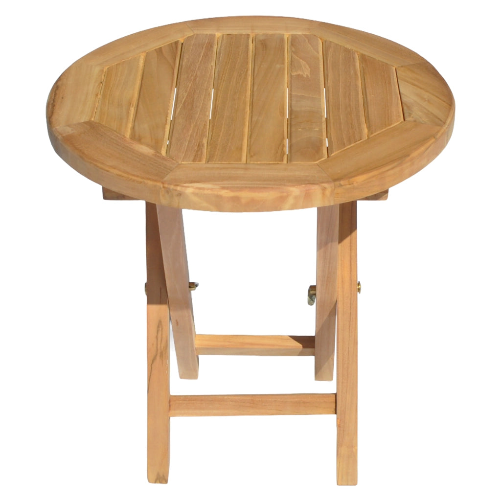 Tavolino rotondo in teak 50cm LOMBOK