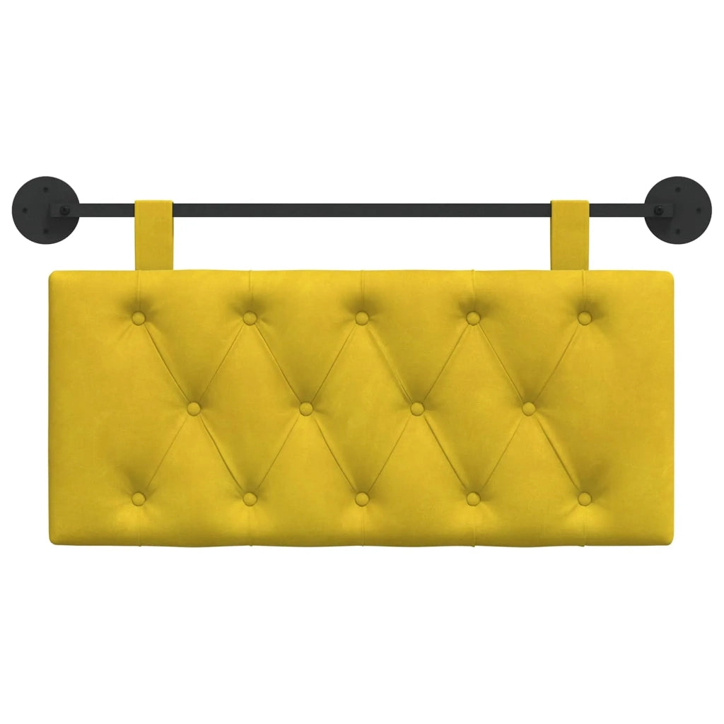 Testiera | Testata sospesa Con luce LED Giallo Velluto
