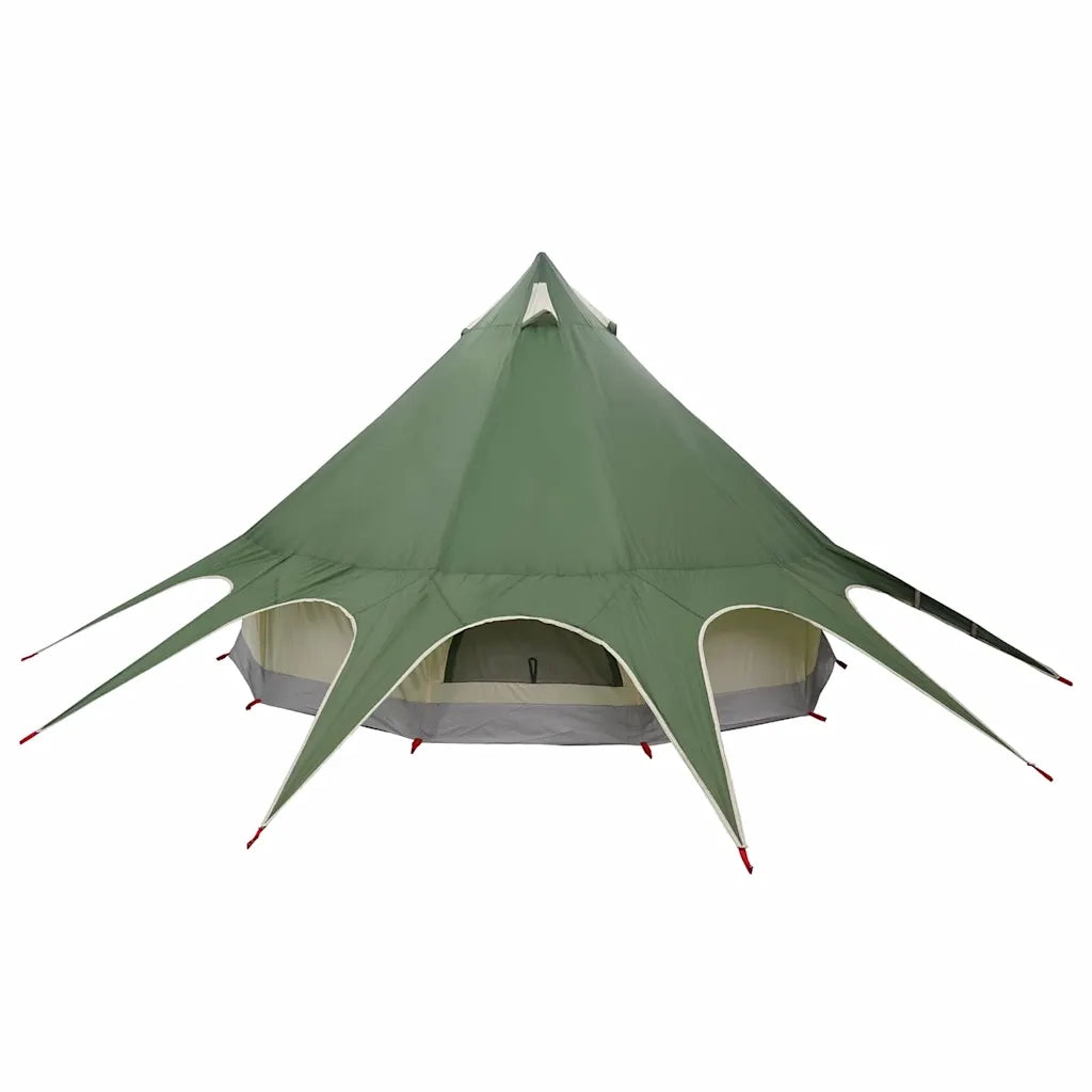 Tenda Teepee per 3 Persone Verde e Grigio 312 x 312 x 197 cm 42004008