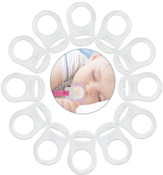 Set di 12 Clip di Silicone trasparenti per Bambini