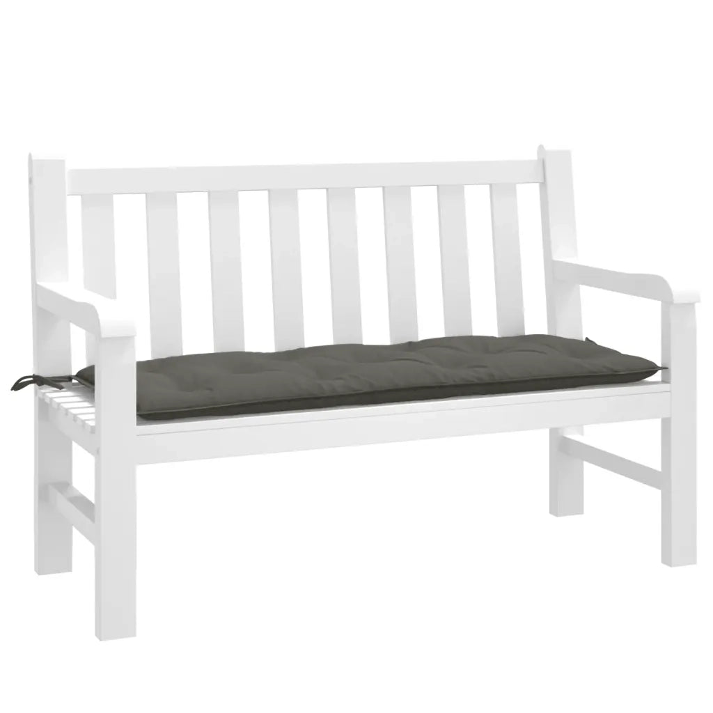 Cuscino Panca Giardino Grigio Scuro Mélange 120x50x7 cm Tessuto 4002543