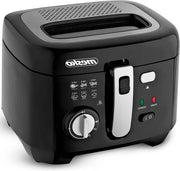 Friteuse elettrica con olio 25 litri compatta senza incrostazione regolatore di temperatura in BPA 1800 W nero - Grande capacità